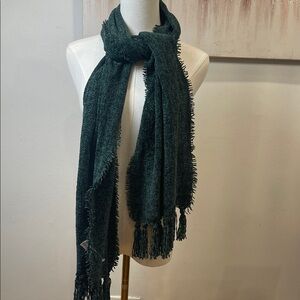 Style & Co. Dark Green‎ Fringed Scarf